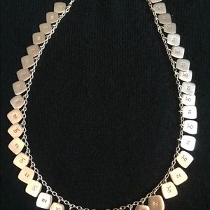 Me&Ro Sterling Silver disc Necklace